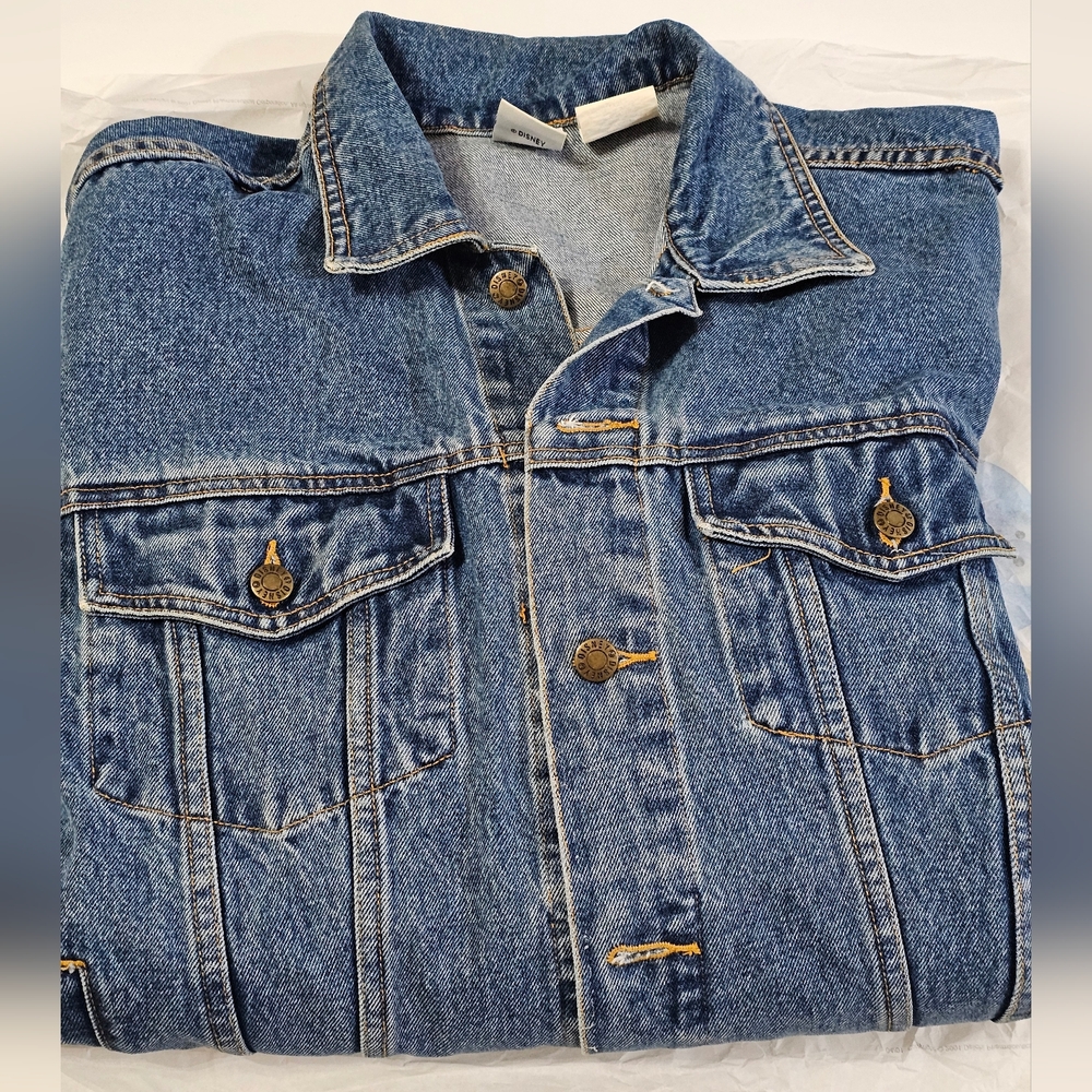 Vintage 90s Disney Store XL Denim Jacket Mickey And Friends - Picture 13 of 13